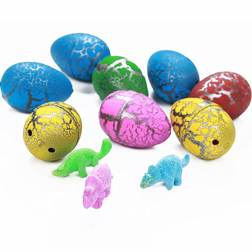 Sensuality Emporium - 10pcs/lot Novelty Gag Toys Children Toys Cute Magic Hatching Growing Animal Dinosaur Eggs For Kids Educational Toys Gifts