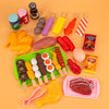 Department Store - Baby Simulation BBQ Pretend Play Kitchen Kid Toy Cookware Cooking Food Barbecue Role Play DIY Educational Gifts for Children ZLL