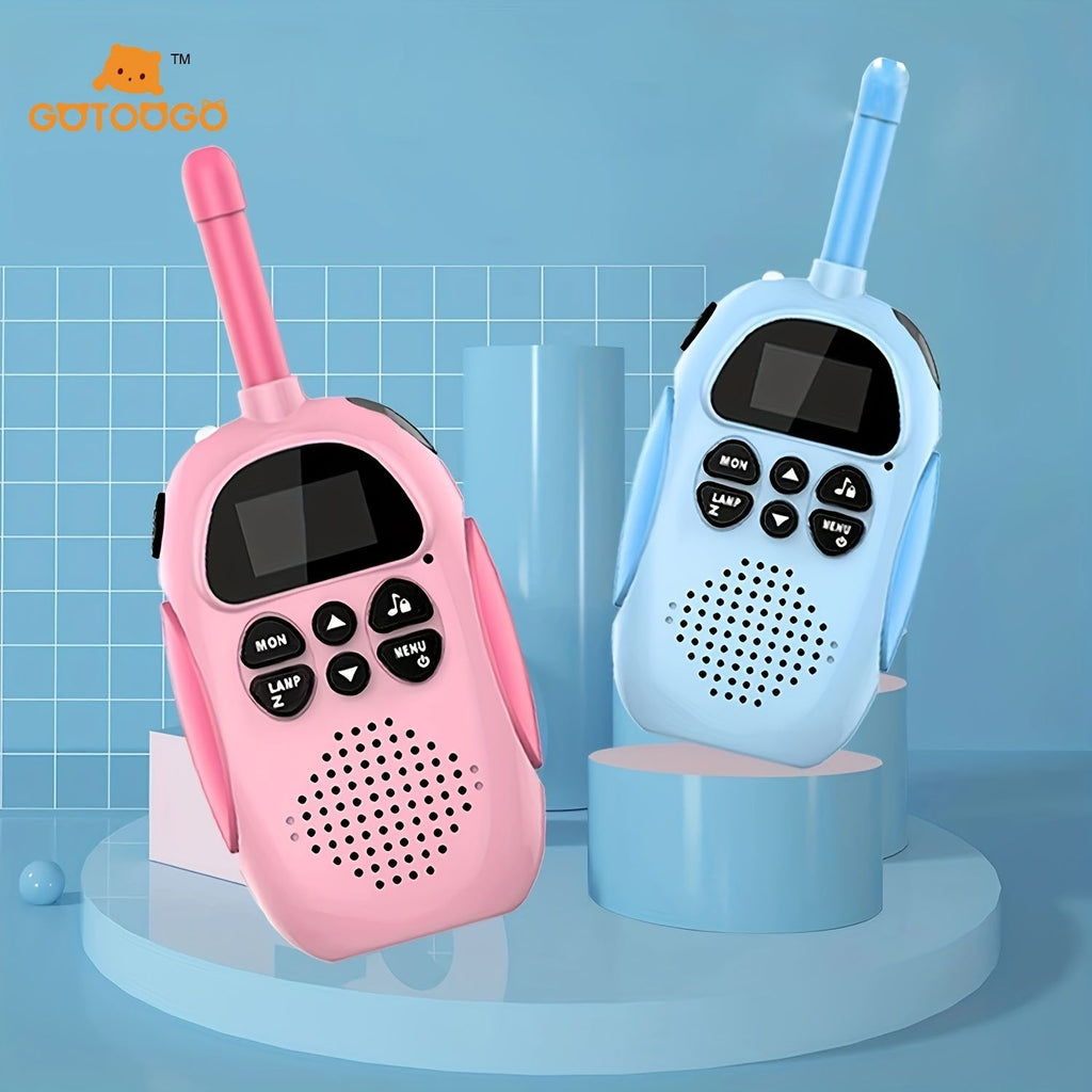 YYDS - Kids Toys Rechargeable Walkie Talkie Boys Toys; Outdoor Toys For 3 4 5 6 7 8 Year Old Boys &Girls; Gift For Girls Boys (blue &pink)