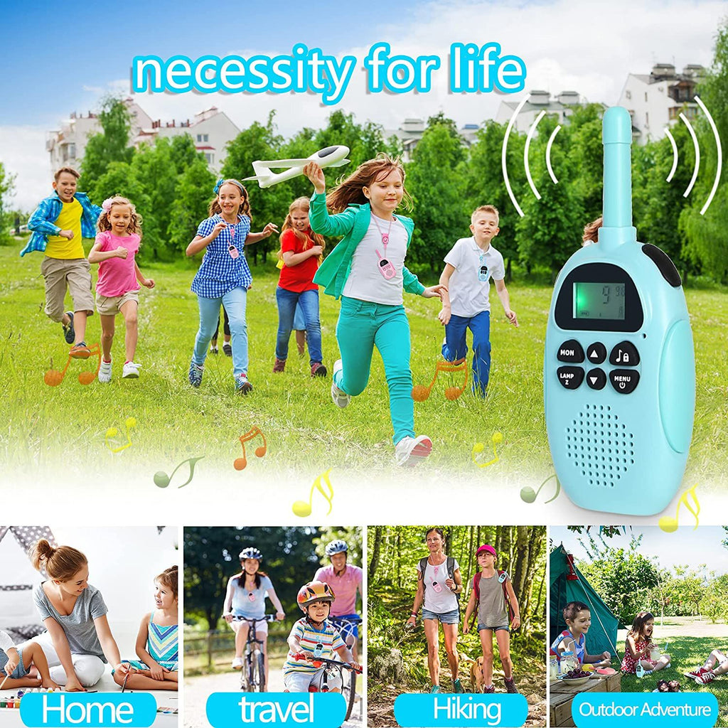 YYDS - Kids Toys Rechargeable Walkie Talkie Boys Toys; Outdoor Toys For 3 4 5 6 7 8 Year Old Boys &Girls; Gift For Girls Boys (blue &pink)
