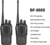 YYDS - 2pcs BAOFENG BF-888S Two Way Radio UHF Portable Walkie Talkies; Amateur Radio Handheld For Hiking Biking Camping