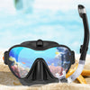 Sensuality Emporium - Professional Anti-Fog Diving Mask Scuba Diving Mask Adult Silicone Mask With Snorkel Full Dry Tube Underwater Swim Equipment