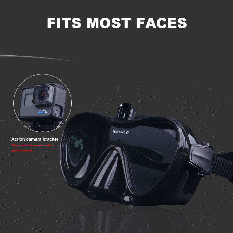 Sensuality Emporium - Professional Anti-Fog Diving Mask Scuba Diving Mask Adult Silicone Mask With Snorkel Full Dry Tube Underwater Swim Equipment