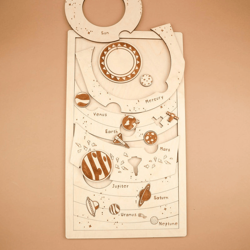 Sensuality Emporium - Montessori Puzzle Children's Educational Human Anatomy Science Animal Planet 3 To 6 Years Old Wooden Multi-layer Puzzle Toy