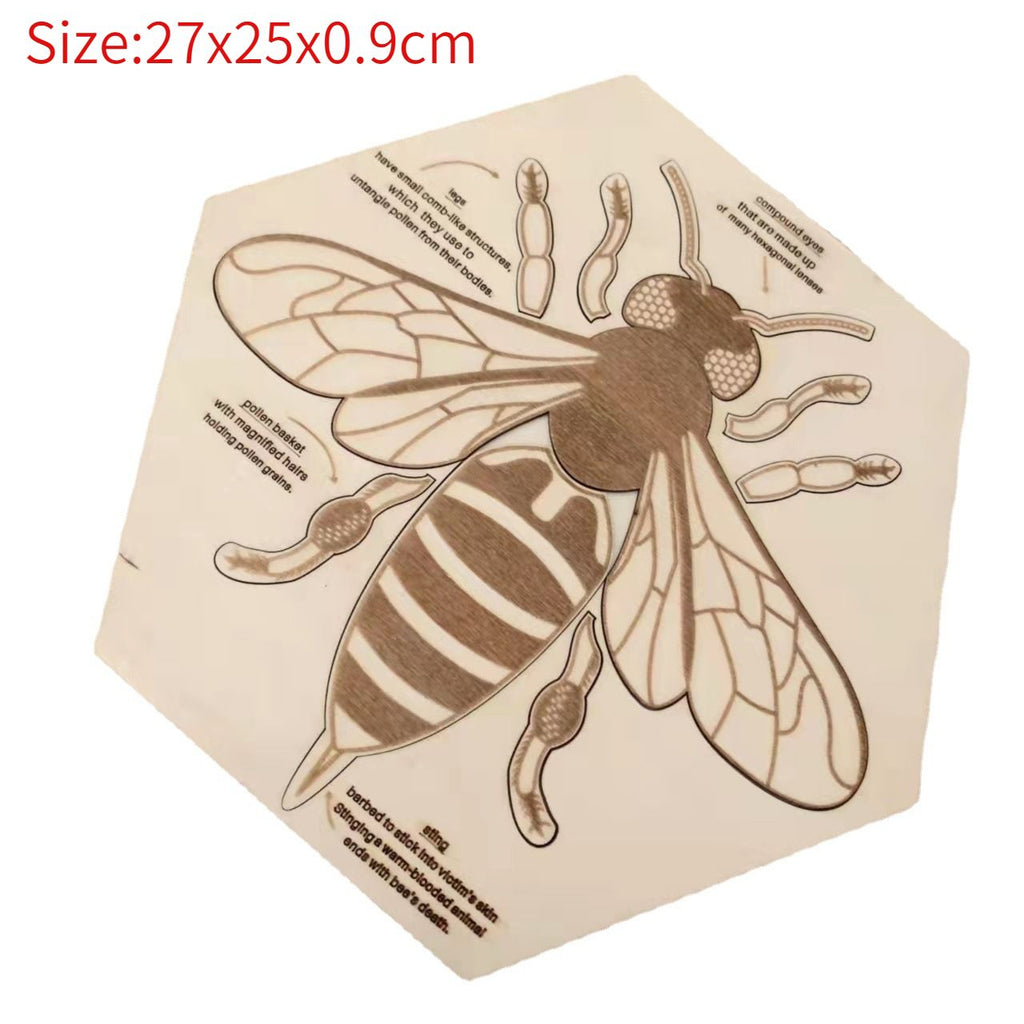 Sensuality Emporium - Montessori Puzzle Children's Educational Human Anatomy Science Animal Planet 3 To 6 Years Old Wooden Multi-layer Puzzle Toy