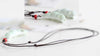 PANDA SUPERSTORE - 6 Packs Ceramic Whistles Necklace Creative Pea pod Shape Decorated Handmade Crafts