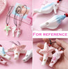 PANDA SUPERSTORE - 2 Packs Whistles Necklace Ceramic Seahorse Shape Pendant Lovely Kids Toy Sweater Chain