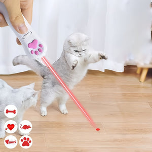 Department Store - Laser Pointer Interactive Cat Chase Toy; USB Rechargeable Red Laser Light Pointer Training Tool