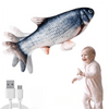 Department Store - Electric Floppy Fish Toy; Moving Cat Kicker Fish Toy; 11'' Realistic Flopping Fish Dog Toy