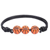 Nice Store - Sports Theme Charm Bracelets; Basketball Football Baseball Volleyball Bracelet Adjustable Inspirational Sports Beads Ball Bracelet With Charm For Teens Students Adults Outdoor Gift