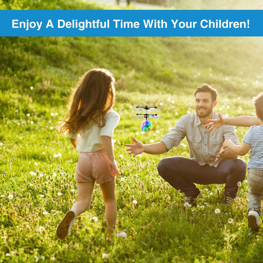 Department Store - RC Flying Balls Electric Infrared Induction Drone Helicopter Ball LED Light Kids Flying Toy