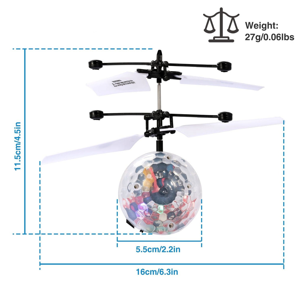 Department Store - RC Flying Balls Electric Infrared Induction Drone Helicopter Ball LED Light Kids Flying Toy