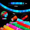 Nice Store - 12 PCS Light up LED Pop Tubes;  Glow Sticks Necklaces & Bracelets Party Pack;  Glow in The Dark Party Favor Supplies Decoration for Halloween;  Wedding;  Birthday;  Camping Games & Activities