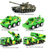 PANDA SUPERSTORE - Army Vehicle Models Car Toys Tank Toys Playset for Kids for Plastic, 5 Pack