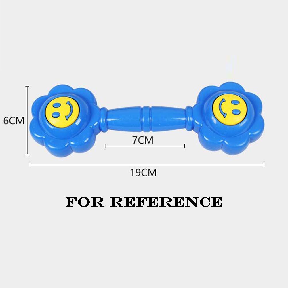 PANDA SUPERSTORE - 2 Pair Flower Shape Kid Toy Dumbbell Plastic Children Dumbbell Fitness Equipment