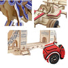 PANDA SUPERSTORE - Racing Car Wooden 3D Model Puzzle Kids DIY Jigsaw Brain Teaser Building Blocks