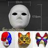 PANDA SUPERSTORE - 10-Packs White Blank Painting Full Mask DIY Paper Mask for Halloween Costumes, Women
