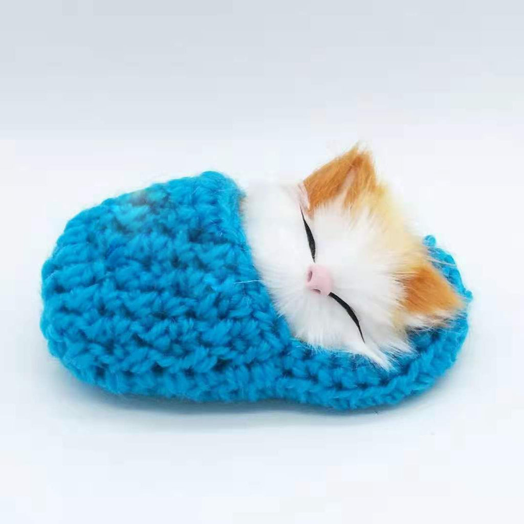 Novelty - Kawaii Simulation Sleeping Kittens Kawaii Plush Cat Doll Toy For Kids Birthday Gift