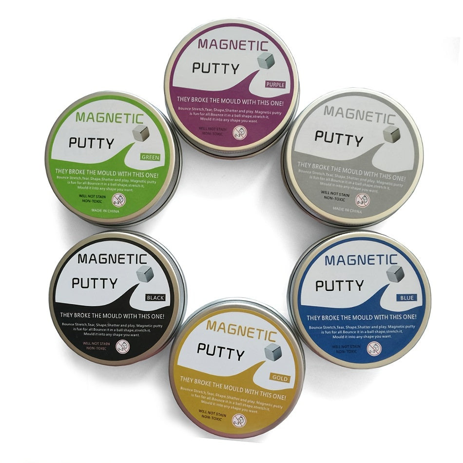 Novelty - Magnetic Mud ,Magnetic Plasticine, Magnetic Mud, Creative Decompression Toy Devouring Magnet Mud