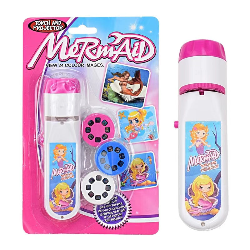 Novelty - Projection Flashlight, Children Projector Light, Cute Cartoon Dinosaur Animal Space Night Photo Light, Bedtime Learning Fun Toys