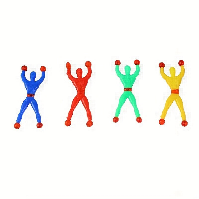 Department Store - 10pcs, Stress Relieving Toys, Fourket Wall Climbing Toys, Wall Climbing Toys, Creative Sticky Toys, Party Gifts, Creative Tricky Toys For Creative Little Gifts