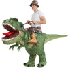 Novelty - Adult Child Boys Girls Funny Inflatable Dinosaur Costume Riding Tyrannosaurus Rex Cosplay Fancy Dress Kids Halloween Party
