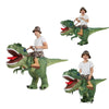 Novelty - Adult Child Boys Girls Funny Inflatable Dinosaur Costume Riding Tyrannosaurus Rex Cosplay Fancy Dress Kids Halloween Party