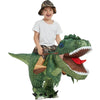 Novelty - Adult Child Boys Girls Funny Inflatable Dinosaur Costume Riding Tyrannosaurus Rex Cosplay Fancy Dress Kids Halloween Party