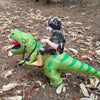 Novelty - New Hot Sale Funny Child Adult Inflatable Riding Green Dinosaur Cosplay Costume Kids Fancy Dress Halloween Holiday Theme Party