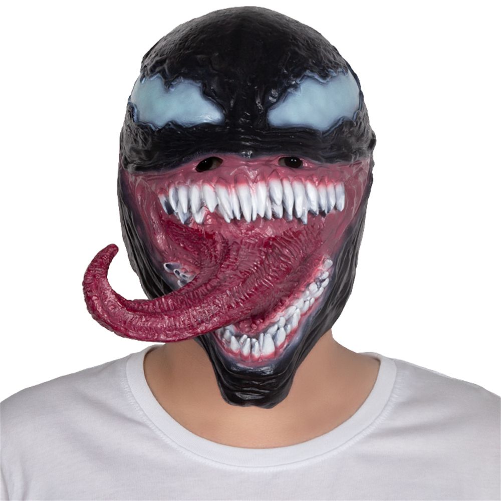 Novelty - Blood Tooth Venom Mask Halloween Horror Fancy Dress Party Props Movie Cosplay Long Tongue Masks