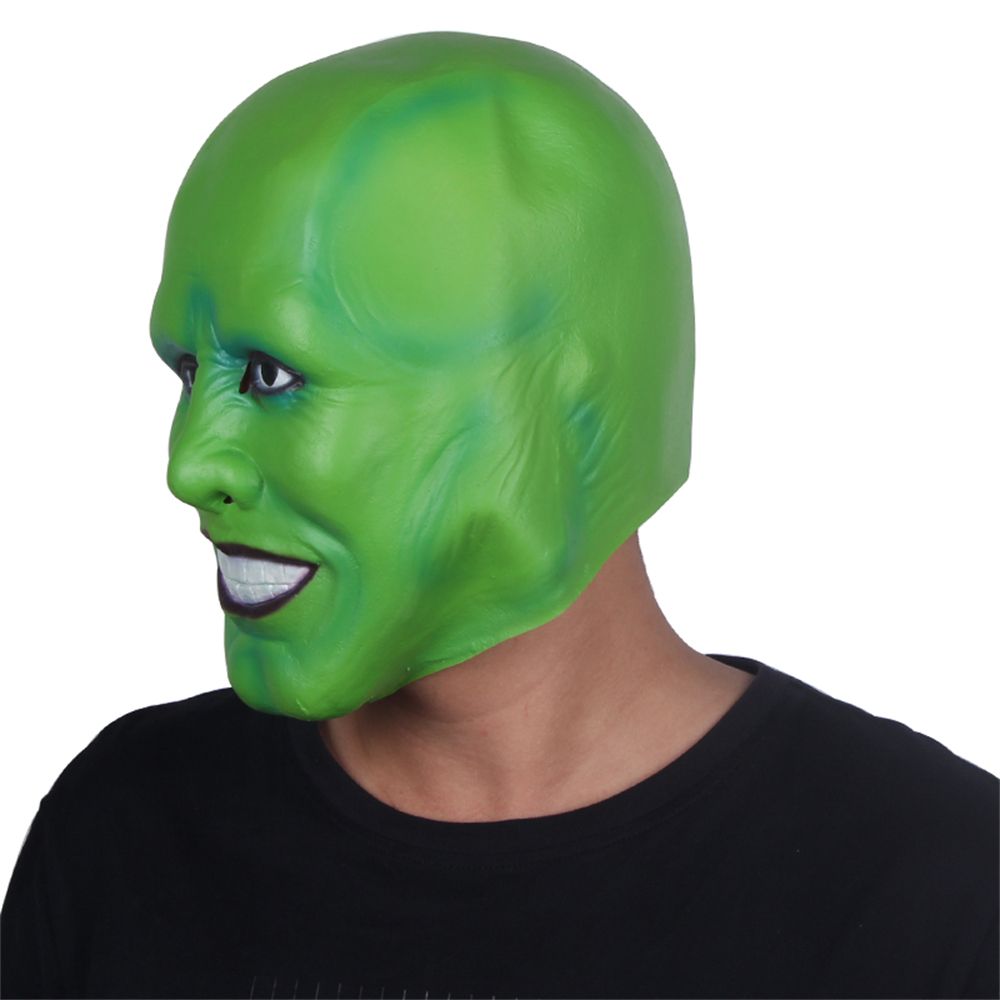 Novelty - Â´The MaskÂ´ Funny Green Latex Mask Jim Carrey Movie Cosplay Headgear Halloween Superhero Fancy Dress Clothing Accessories