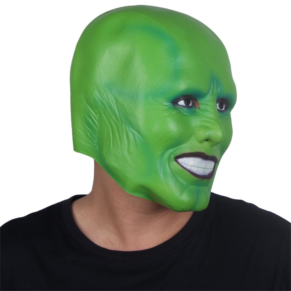 Novelty - Â´The MaskÂ´ Funny Green Latex Mask Jim Carrey Movie Cosplay Headgear Halloween Superhero Fancy Dress Clothing Accessories