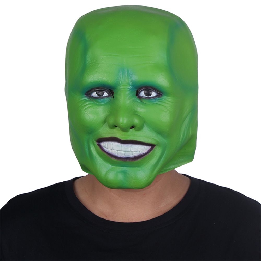 Novelty - Â´The MaskÂ´ Funny Green Latex Mask Jim Carrey Movie Cosplay Headgear Halloween Superhero Fancy Dress Clothing Accessories