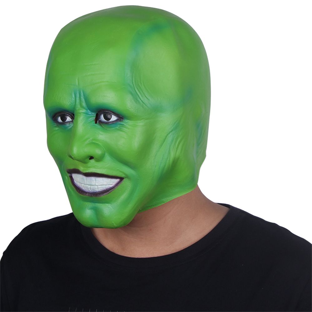 Novelty - Â´The MaskÂ´ Funny Green Latex Mask Jim Carrey Movie Cosplay Headgear Halloween Superhero Fancy Dress Clothing Accessories