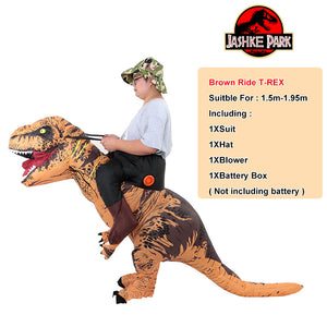 Novelty - T-REX Monster Inflatable Costume Blow Up Cosplay Dinosaur Clothing Carnival Halloween Christma Dress For Man Woman Party Show