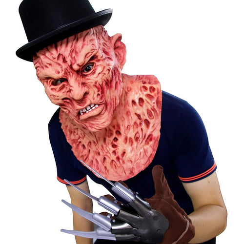 Novelty - Halloween Freddy Krueger Horror Mask Realistic Adult Party Costume Deluxe Halloween Mask Scary Carnival Cosplay Props
