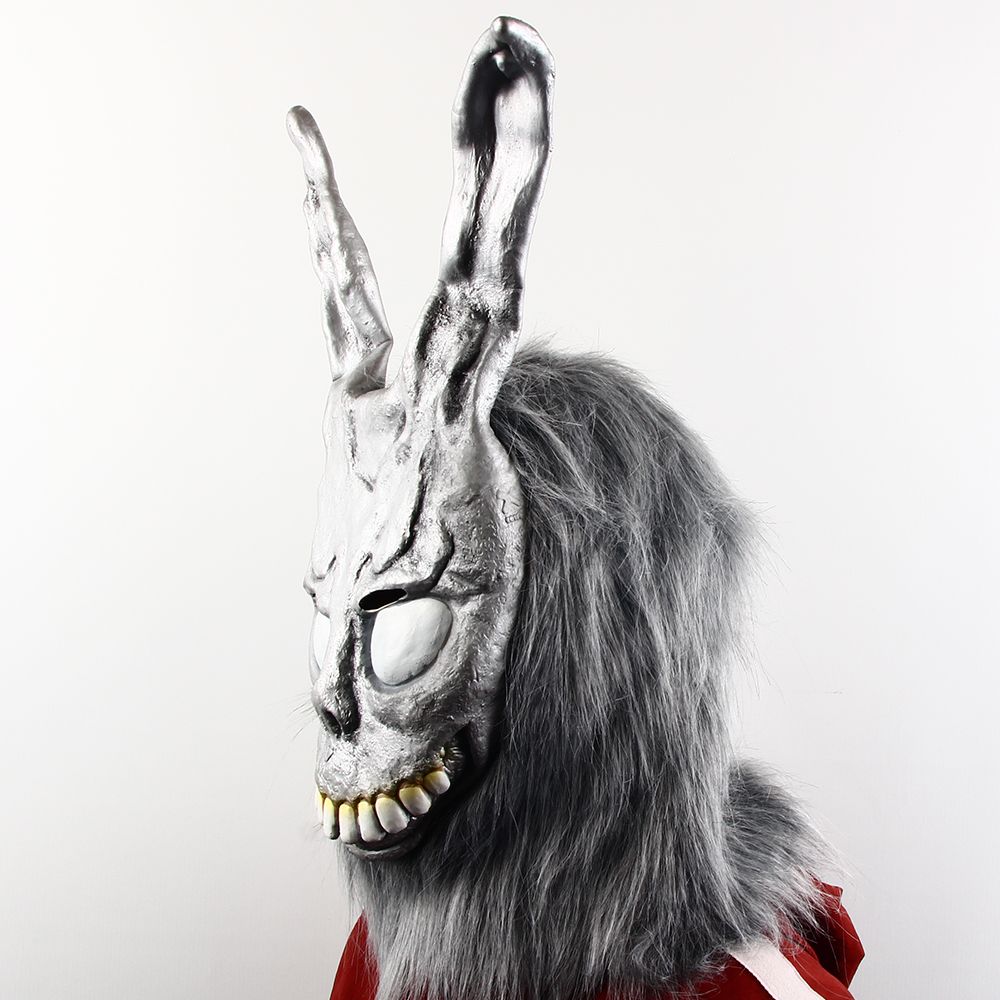 Novelty - Animal Cartoon Rabbit Movie Roles Frank Evil Rabbit Mask Halloween Party Cosplay Props Latex Full Face Mask