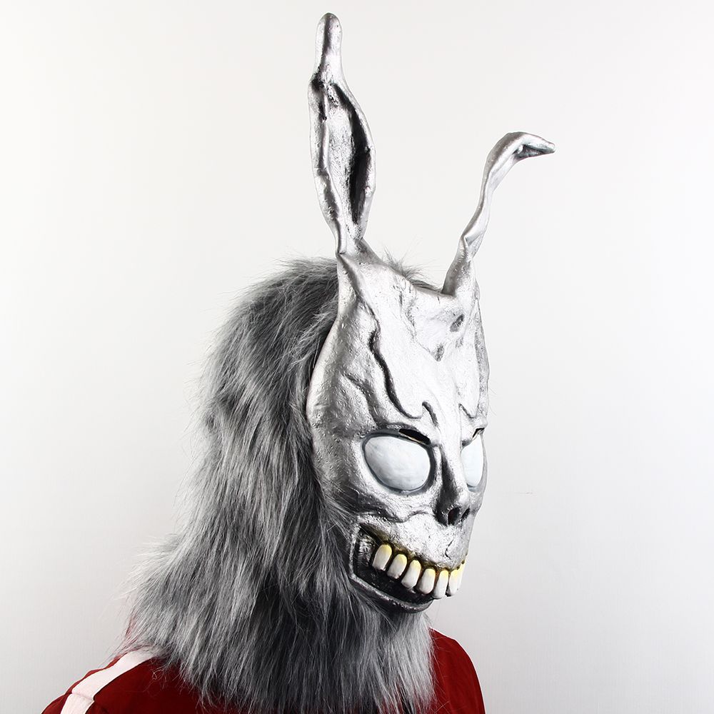 Novelty - Animal Cartoon Rabbit Movie Roles Frank Evil Rabbit Mask Halloween Party Cosplay Props Latex Full Face Mask