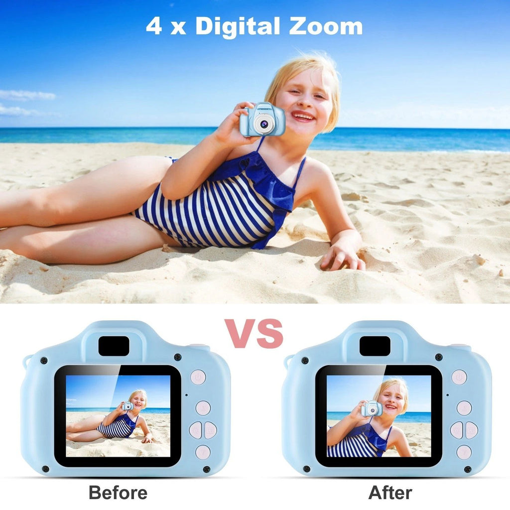 yoyo - Kids Digital Camera w/ 2.0' Screen 12MP 1080P FHD Video Camera 4X Digital Zoom Games