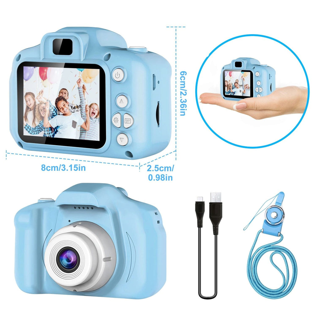 yoyo - Kids Digital Camera w/ 2.0' Screen 12MP 1080P FHD Video Camera 4X Digital Zoom Games