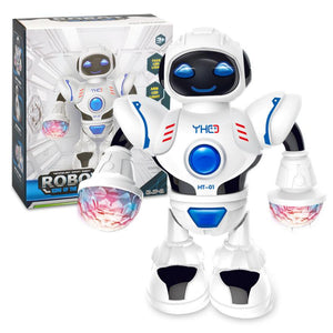 oh my god - Electronic Robert Toy Smart Space Astronaut Walking Dancing Robot With Light And Sound