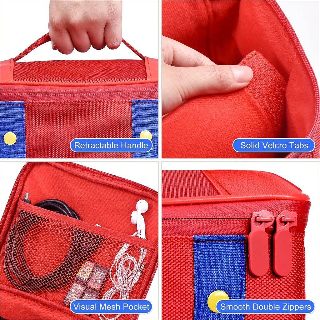 oh my god - Large Carrying Protective Case For Switch OLED Console Pro Controller- Travel Storage Bag Case For Switch Accessories