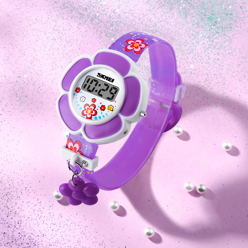 oh my god - SKMEI Children's Girl's Flower Electronic Watch