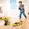 oh my god - Remote Control Car; Transform Robot RC Car with One-Button Transforming 360 Degree Rotation Drifting; 1:18 Scale Police Car Ideal Xmas and Birthday Gift Toys for 5+ Year Old Boys/Girls