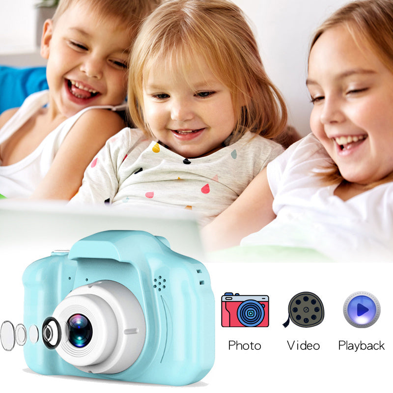 oh my god - Children's Digital Camera Can Take Pictures And Read Cards Small Student Portable Toy Camera Girl Birthday Gift Christmas- Kids Digital Camera with 32G sdcard