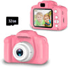 oh my god - Children's Digital Camera Can Take Pictures And Read Cards Small Student Portable Toy Camera Girl Birthday Gift Christmas- Kids Digital Camera with 32G sdcard