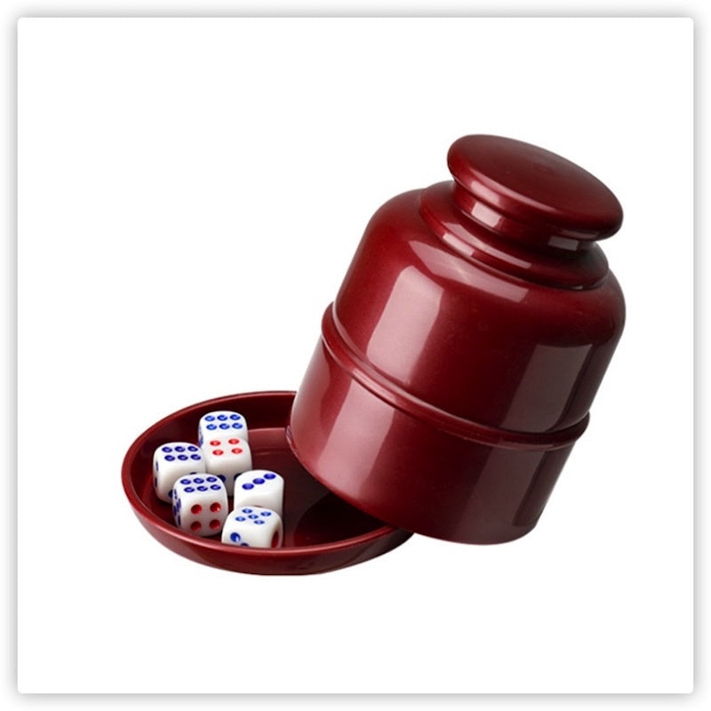 Department Store - 1pc Dice & Dice Cup Set; Bar Sieve Thickened Combination With Bottom Holder; Outdoor Table Game Accessories