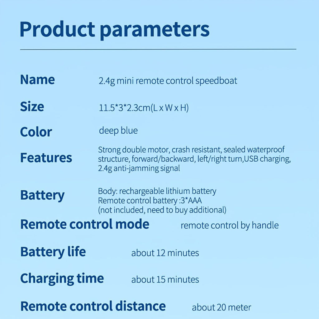 oh my god - RC Boat For Kids; 2.4GHz 8 Km/h High Speed RC Boat Electric Racing Boat; Waterproof 500mAh USB Rechargeable RC Boat Toy Ship; Summer Water Toy; Gift For Kids Adults
