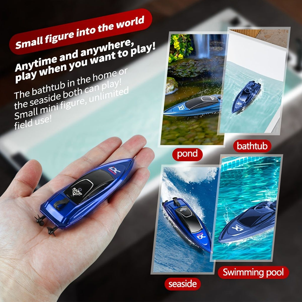 oh my god - RC Boat For Kids; 2.4GHz 8 Km/h High Speed RC Boat Electric Racing Boat; Waterproof 500mAh USB Rechargeable RC Boat Toy Ship; Summer Water Toy; Gift For Kids Adults