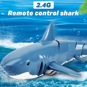 oh my god - 2.4G Rechargeable RC Boat Shark Toys For 4-14 Years Old- Boy Swimming Pool Bathroom Cool Toys Gift